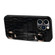 iPhone 13 Pro Max Crocodile Wristband Wallet Leather Back Cover Phone Case - Black