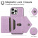 iPhone 13 Pro Max Multi-functional Cross-body Card Bag TPU+PU Back Cover Case with Holder & Card Slot & Wallet  - Purple