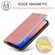 iPhone 13 Pro Max LC.IMEEKE Strong Magnetic PU + Matte TPU Horizontal Flip Leather Case with Holder & Card Slots & Wallet  - Rose Gold