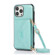 iPhone 13 Pro Max Multi-functional Cross-body Card Bag TPU+PU Back Cover Case with Holder & Card Slot & Wallet  - Green