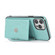 iPhone 13 Pro Max Multi-functional Cross-body Card Bag TPU+PU Back Cover Case with Holder & Card Slot & Wallet  - Green