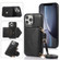 iPhone 13 Pro Max Multi-functional Cross-body Card Bag TPU+PU Back Cover Case with Holder & Card Slot & Wallet  - Black