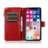 iPhone 13 Pro Max Multifunctional Crazy Horse Texture Horizontal Flip Leather Case with 9 Card Slot & Holder & Zipper Wallet & Lanyard  - Red