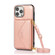 iPhone 13 Pro Max Multi-functional Cross-body Card Bag TPU+PU Back Cover Case with Holder & Card Slot & Wallet  - Rose Gold