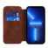 iPhone 13 Pro Max Strong Magnetic Closure PU + TPU Leather Case with Card Slots & Holder  - Brown
