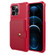 iPhone 13 Pro Max Magnetic Wallet Card Bag Leather Case  - Red