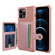 iPhone 13 Pro Max Magnetic Wallet Card Bag Leather Case  - Rose Gold