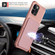 iPhone 13 Pro Max Magnetic Wallet Card Bag Leather Case  - Rose Gold