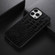 iPhone 13 Pro Max Crocodile Top Layer Cowhide Leather Case  - Black