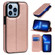 iPhone 13 Pro Max Knight Magnetic Suction Leather Phone Case  - Rose Gold