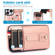 iPhone 13 Pro Max Wristband Kickstand Wallet Leather Phone Case  - Rose Gold
