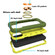 iPhone 13 Pro Max Shockproof Silicone + PC Protective Case with Dual-Ring Holder  - Avocado