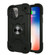 iPhone 13 Pro Max Shockproof Silicone + PC Protective Case with Dual-Ring Holder  - Black