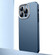 iPhone 13 Pro Max Frosted Metal Material Phone Case with Lens Protection - Dark Blue