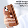 iPhone 13 Pro Max Wristband Vertical Flip Wallet Back Cover Phone Case - Brown