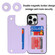 iPhone 13 Pro Max Double Buckle Rhombic PU Leather Phone Case - Purple