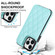 iPhone 13 Pro Max Double Buckle Rhombic PU Leather Phone Case - Blue
