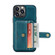 iPhone 13 Pro Max JEEHOOD Anti-theft Brush Magnetic PU + TPU Protective Case with Card Slot  - Blue