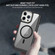 iPhone 13 Pro Max MagSafe Carbon Fiber Transparent Back Panel Phone Case - Black
