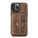 iPhone 13 Pro Max JEEHOOD Anti-theft Brush Magnetic PU + TPU Protective Case with Card Slot  - Brown