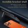 iPhone 13 Pro Max SULADA Invisible Bracket Leather Back Cover Phone Case - Brown