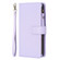 iPhone 13 Pro Max 9 Card Slots Zipper Wallet Leather Flip Phone Case - Light Purple