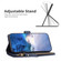 iPhone 13 Pro Max 9 Card Slots Zipper Wallet Leather Flip Phone Case - Blue