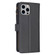 iPhone 13 Pro Max 9 Card Slots Zipper Wallet Leather Flip Phone Case - Black