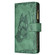 iPhone 13 Pro Max Flying Butterfly Embossing Pattern Zipper Horizontal Flip Leather Case with Holder & Card Slots & Wallet  - Green