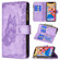 iPhone 13 Pro Max Flying Butterfly Embossing Pattern Zipper Horizontal Flip Leather Case with Holder & Card Slots & Wallet  - Purple