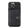 iPhone 13 Pro Max JEEHOOD Retro Magnetic Detachable Protective Case with Wallet & Card Slot & Holder  - Black