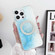 iPhone 13 Pro Max Dual-side IMD Marble Magsafe Phone Case - Sky Blue