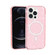iPhone 13 Pro Max Terminator Style Glitter Powder MagSafe Magnetic Phone Case  - Pink