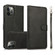 iPhone 13 Pro Max Calf Texture 2 in 1 Detachable Magnetic Back Cover Horizontal Flip Leather Case with Holder & Card Slots & Wallet & Photo Frame  - Black
