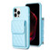 iPhone 13 Pro Max Vertical Wallet Rhombic Leather Phone Case - Blue
