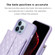 iPhone 13 Pro Max Horizontal Wallet Rhombic Leather Phone Case - Purple