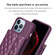 iPhone 13 Pro Max Horizontal Wallet Rhombic Leather Phone Case - Dark Purple