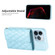 iPhone 13 Pro Max Horizontal Wallet Rhombic Leather Phone Case - Blue