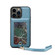 iPhone 13 Pro Max ESEBLE Star Series Lanyard Holder Card Slot Phone Case - Blue