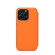 iPhone 13 Pro Max Plain Skin Shield Leather Phone Case - Orange Yellow