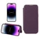 iPhone 13 Pro Max Plain Skin Shield Leather Phone Case - Dark Purple