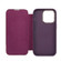 iPhone 13 Pro Max Plain Skin Shield Leather Phone Case - Dark Purple