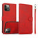 iPhone 13 Pro Max Calf Texture 2 in 1 Detachable Magnetic Back Cover Horizontal Flip Leather Case with Holder & Card Slots & Wallet & Photo Frame  - Red