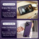 iPhone 13 Pro Max SULADA Folding Holder Lambskin Texture MagSafe Phone Case - Blue