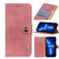 iPhone 13 Pro Max KHAZNEH Cowhide Texture Horizontal Flip Leather Case with Holder & Card Slots & Wallet  - Pink
