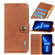 iPhone 13 Pro Max KHAZNEH Cowhide Texture Horizontal Flip Leather Case with Holder & Card Slots & Wallet  - Brown