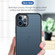 iPhone 13 Pro Max SULADA Luxury 3D Carbon Fiber Textured Metal + TPU Frame Phone Case - Dark Green