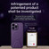 iPhone 13 Pro Max SULADA Folding Holder Lambskin Texture MagSafe Phone Case - Black