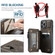 iPhone 13 Pro Max CaseMe C20 Multifunctional PC + TPU Protective Case with Holder & Card Slot & Wallet  - Coffee