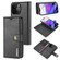 iPhone 13 Pro Max DG.MING Crazy Horse Texture Flip Detachable Magnetic Leather Case with Holder & Card Slots & Wallet  - Black